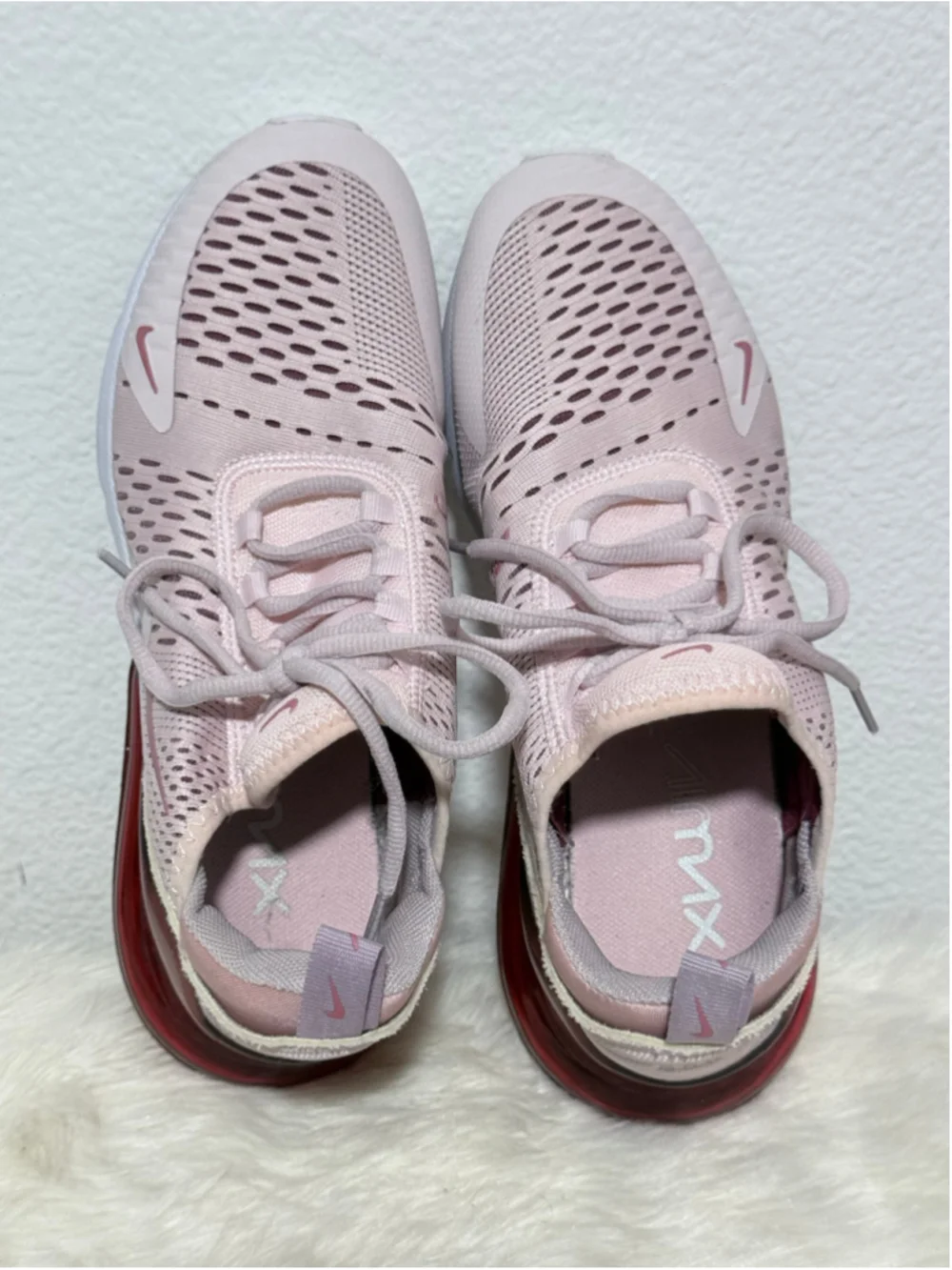 Women's Nike Air Max 270 Sneakers Pink and Burgundy 8.5